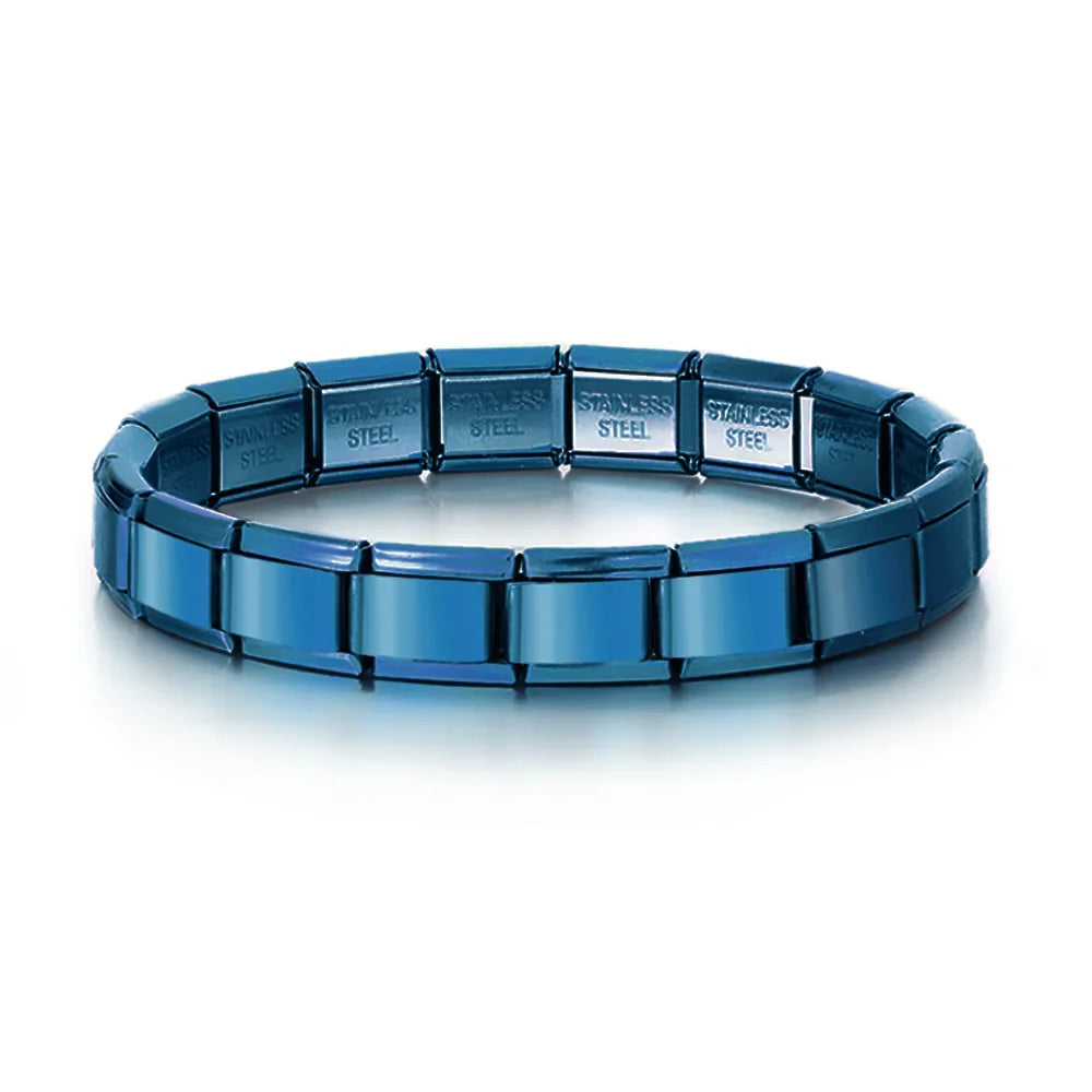 Blue Italian charm bracelet