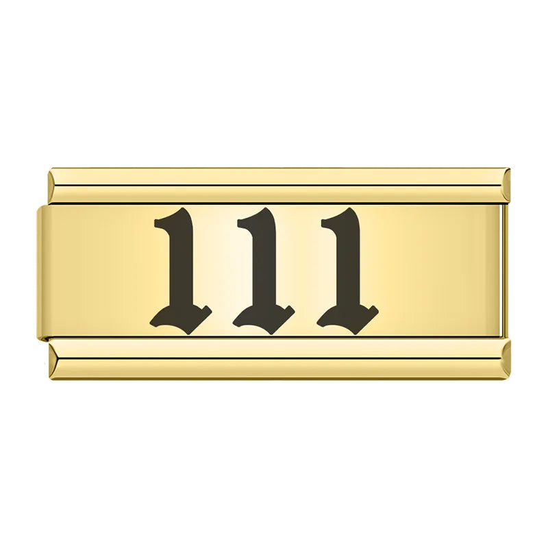 111 Charm | Gold Italian Charm Bracelet