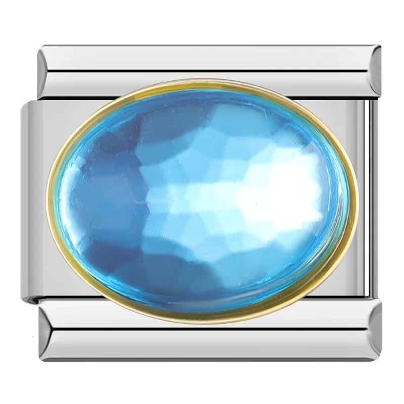Blue stone charm