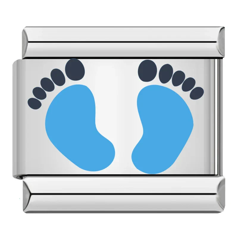 Blue feet charm