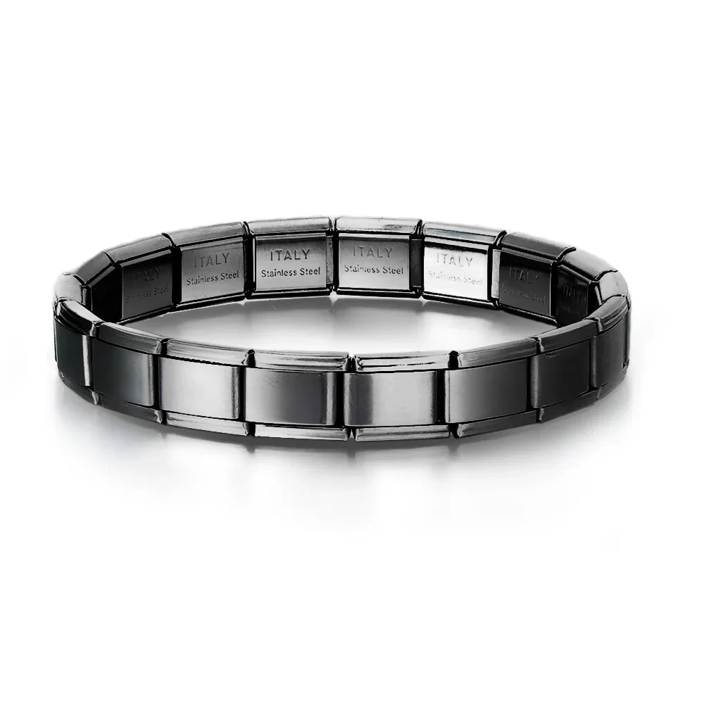 Black Italian charm bracelet