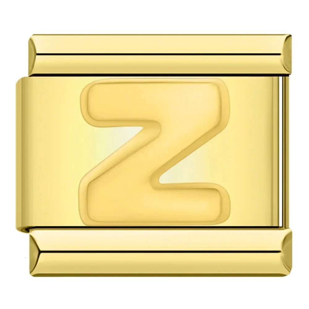 Letter Z Charm | Gold Italian Charm Bracelet