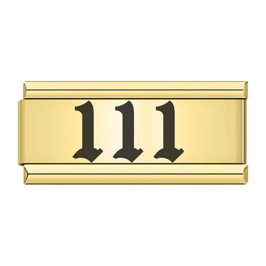 111 Charm | Gold Italian Charm Bracelet