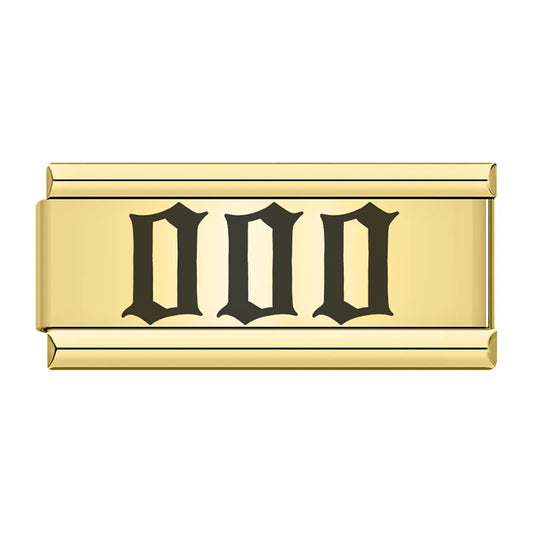 000 Charm | Gold Italian Charm Bracelet